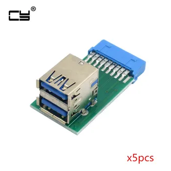 Vertical Dual USB 3.0 A Type Female to Motherboard 20 Pin Box Header Slot Adapter PCBA 5pcs
Vertical Dual USB 3.0 A Type Female to Motherboard 20 Pin Box Header Slot Adapter PCBA 5pcs
