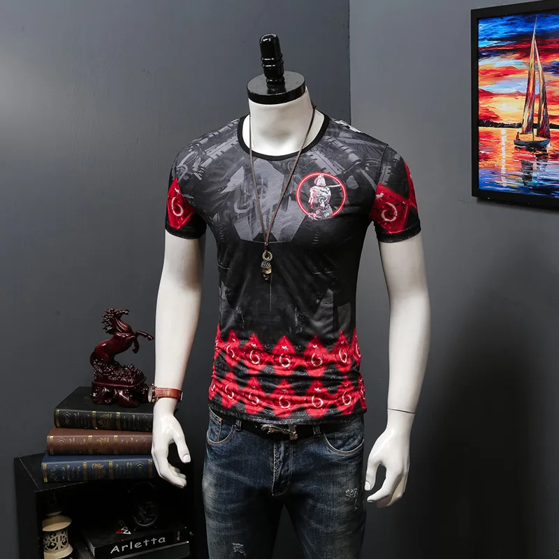 2018 Mens Buddha Statue Printed T Shirts Thailand Style Cotton O Neck Short Sleeve Slim Fit Tee Shirt Homme Men Summer Clothes
2018 Mens Buddha Statue Printed T Shirts Thailand Style Cotton O Neck Short Sleeve Slim Fit Tee Shirt Homme Men Summer Clothes