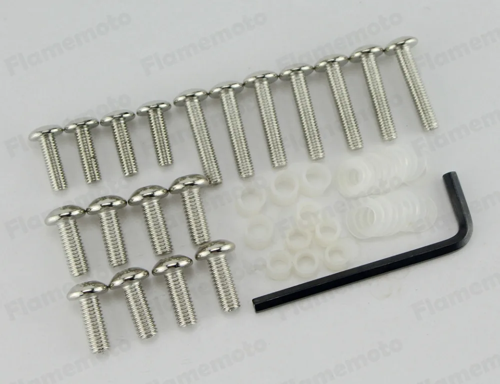 Chrome Motorcycle Sportbike Fairing Body Bolts Screw Kit for Honda CBR 1000RR CBR1000RR 2004-2007
Chrome Motorcycle Sportbike Fairing Body Bolts Screw Kit for Honda CBR 1000RR CBR1000RR 2004-2007