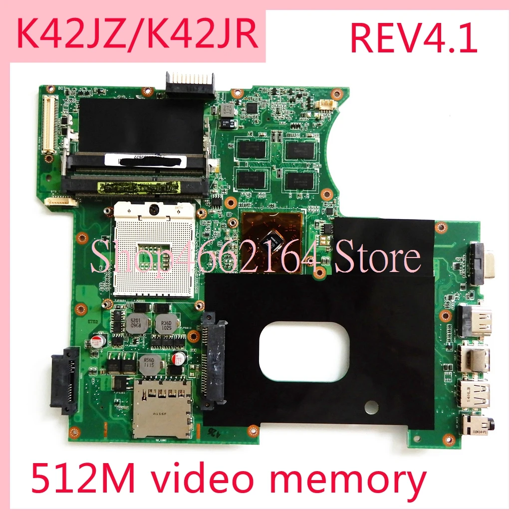 K42JZ motherboard REV4.1 For ASUS K42JZ K42JR 512M video memory Laptop motherboard A40J K42J X42J A42J K42J K42JR mainboard
K42JZ motherboard REV4.1 For ASUS K42JZ K42JR 512M video memory Laptop motherboard A40J K42J X42J A42J K42J K42JR mainboard