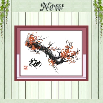 Plum flower scenery decor paintings counted printed on canvas DMC 11CT 14CT Chinese Cross Stitch kits embroidery needlework Sets
Plum flower scenery decor paintings counted printed on canvas DMC 11CT 14CT Chinese Cross Stitch kits embroidery needlework Sets