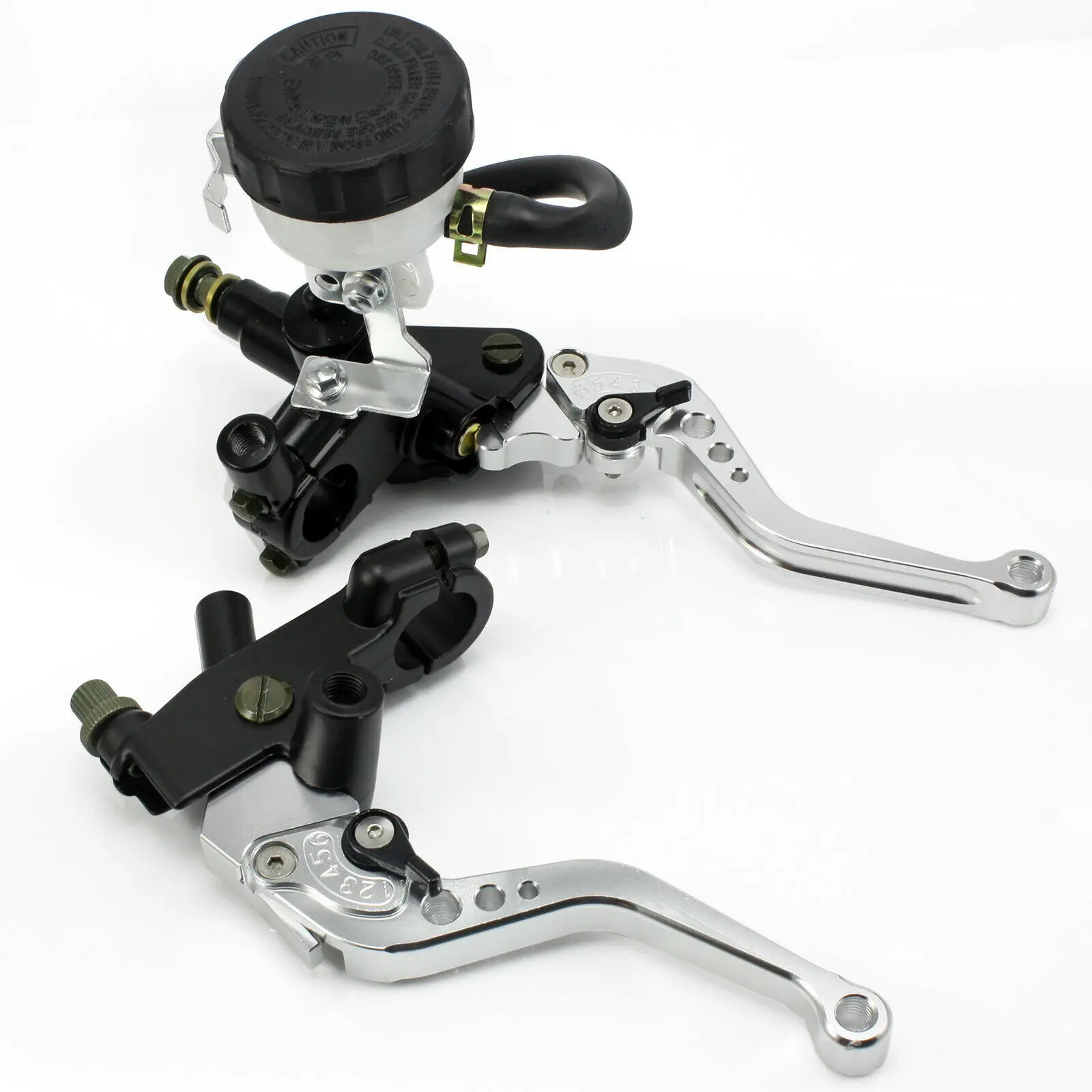 Universal CNC 7/8" 22mm 125-400CC Silver Adjuestment Motorcycle Brake Clutch Levers Master Cylinder Reservoir Set For BMW D25
Universal CNC 7/8" 22mm 125-400CC Silver Adjuestment Motorcycle Brake Clutch Levers Master Cylinder Reservoir Set For BMW D25