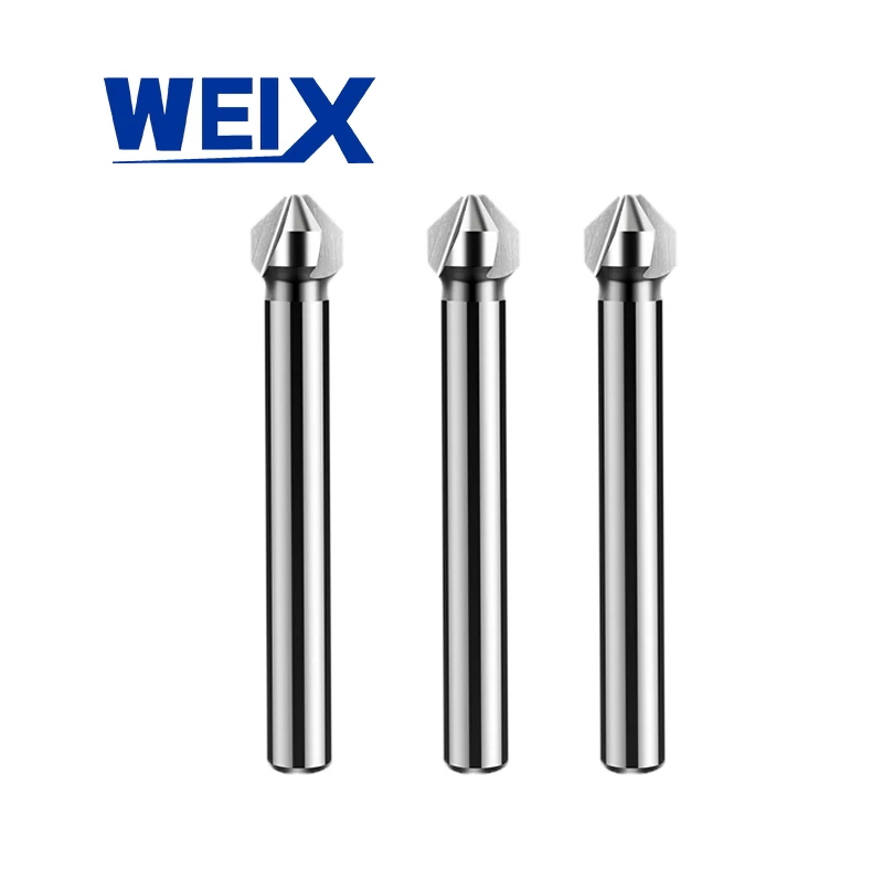 WEIX 1pc 3 Flute HSSCountersink Drill Bit 90 Degree Chamfer Cutter Tool For Wood Steel
WEIX 1pc 3 Flute HSSCountersink Drill Bit 90 Degree Chamfer Cutter Tool For Wood Steel
