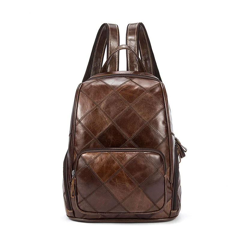 Women Backpack Genuine Leather Laptop Backpack For Teenages Girls High Quality Geometric Vintage School Travel Backpack Mochila
Women Backpack Genuine Leather Laptop Backpack For Teenages Girls High Quality Geometric Vintage School Travel Backpack Mochila