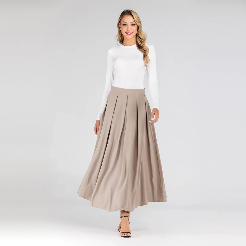 Feitong Loose Vintage Womens Skirts Autumn And Winter Solid Color Ladies Skirts Fashion High Waist Long Maxi Skirt Jupe Femme
Feitong Loose Vintage Womens Skirts Autumn And Winter Solid Color Ladies Skirts Fashion High Waist Long Maxi Skirt Jupe Femme