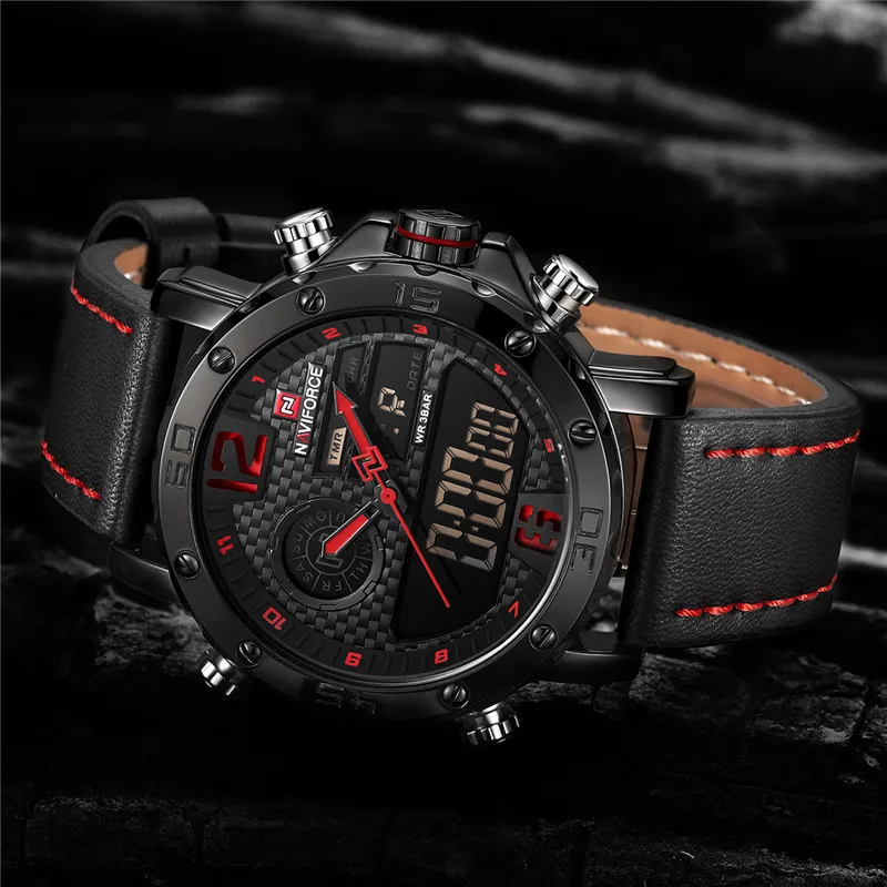 2018 Watches Mens Top Brand Luxury Military Army Leather Band Analog LED Quartz Male Clock New Men Digital Sport Watch NAVIFORCE
2018 Watches Mens Top Brand Luxury Military Army Leather Band Analog LED Quartz Male Clock New Men Digital Sport Watch NAVIFORCE