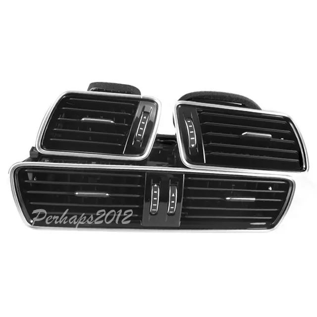 Chrome Bright Black Front Dash Central Left Right Air Vent Set for B6B7CC 3AD 819 728 A,3AD 819 701 A,3AD 819 702 A
Chrome Bright Black Front Dash Central Left Right Air Vent Set for B6B7CC 3AD 819 728 A,3AD 819 701 A,3AD 819 702 A
