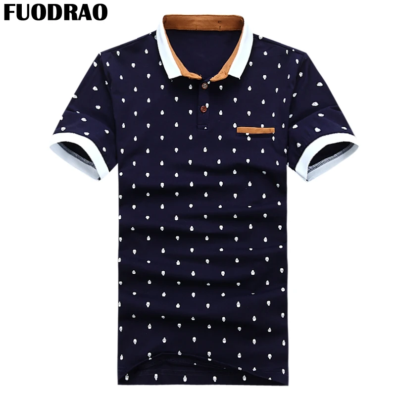 FUODRAO/Новинка 2018 года брендовая рубашка-поло для мужчин 100% хлопок модная