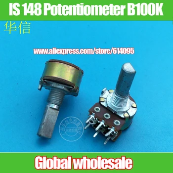 8pcs IS 148-type Double Rotary Potentiometer B100K / half Axle Shank Length 20MMF
8pcs IS 148-type Double Rotary Potentiometer B100K / half Axle Shank Length 20MMF