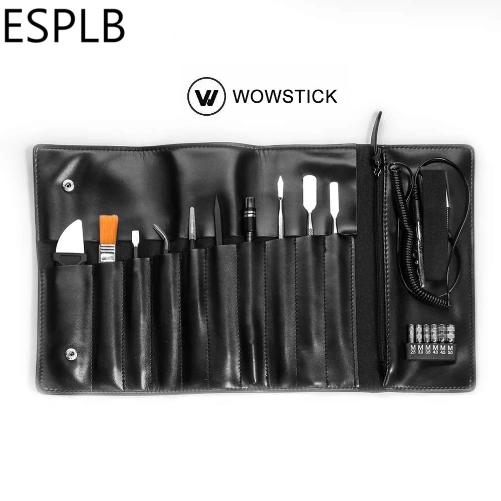Wowstick 17 in 1 Hand Tool Sets Portable Leather Bag Case DIY Repari Tool Kit with Crowbar/Brush/Vientiane Soft Rod/Wrist Strap
Wowstick 17 in 1 Hand Tool Sets Portable Leather Bag Case DIY Repari Tool Kit with Crowbar/Brush/Vientiane Soft Rod/Wrist Strap