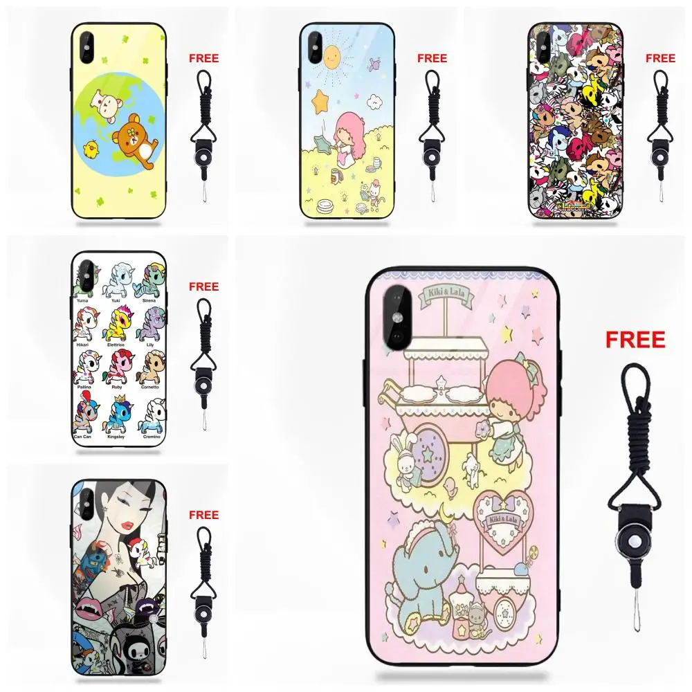 Soft TPU Frame Tempered Glass Shell For Apple iPhone 5 5C 5S SE 6 6S 7 8 Plus X XS Max XR Japanese Tokidoki All Stars Sticker 
Soft TPU Frame Tempered Glass Shell For Apple iPhone 5 5C 5S SE 6 6S 7 8 Plus X XS Max XR Japanese Tokidoki All Stars Sticker