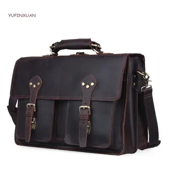YUPINXUAN Mens Crazy Horse Leather Briefcases Male Work Bags Multifunction Handbags Cowhide Messenger Bag Maletin Hombre Russia
YUPINXUAN Mens Crazy Horse Leather Briefcases Male Work Bags Multifunction Handbags Cowhide Messenger Bag Maletin Hombre Russia