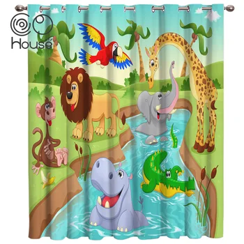 COCOHouse Cartoon Zoo Room Curtains Large Window Window Curtains Dark Curtain Lights Kitchen Outdoor Indoor Floral Drap 
COCOHouse Cartoon Zoo Room Curtains Large Window Window Curtains Dark Curtain Lights Kitchen Outdoor Indoor Floral Drap