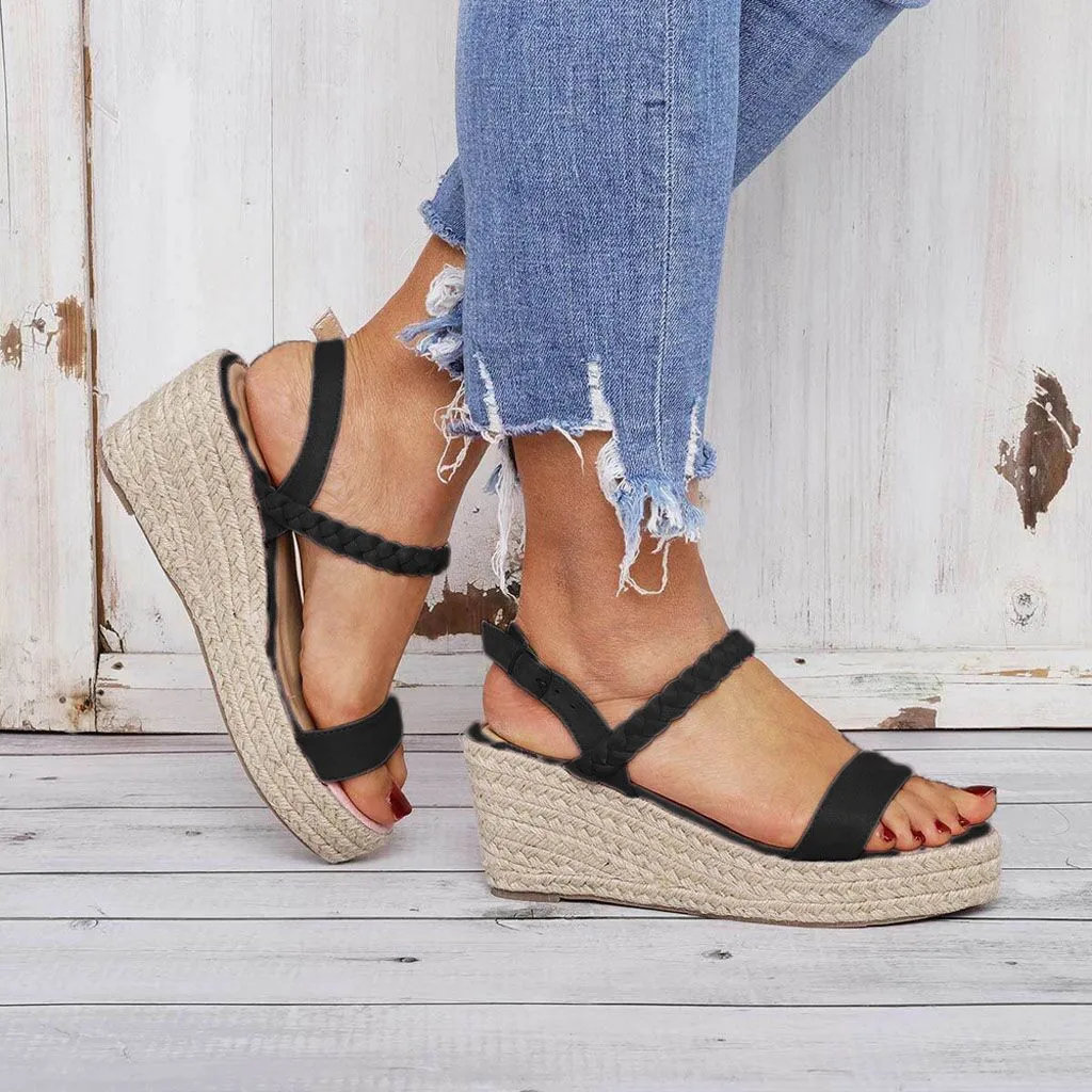 SAGACE Shoes Summer Women's Wedges Flats Open Toe Shoes Sandals Ankle Belt Buckle Fish Mouth fashion new shoes woman 2019mar28
SAGACE Shoes Summer Women's Wedges Flats Open Toe Shoes Sandals Ankle Belt Buckle Fish Mouth fashion new shoes woman 2019mar28