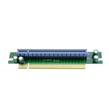 Pci-e express 16x90 graus adaptador riser cartão para 1u computador servidor chassi atacado(China)