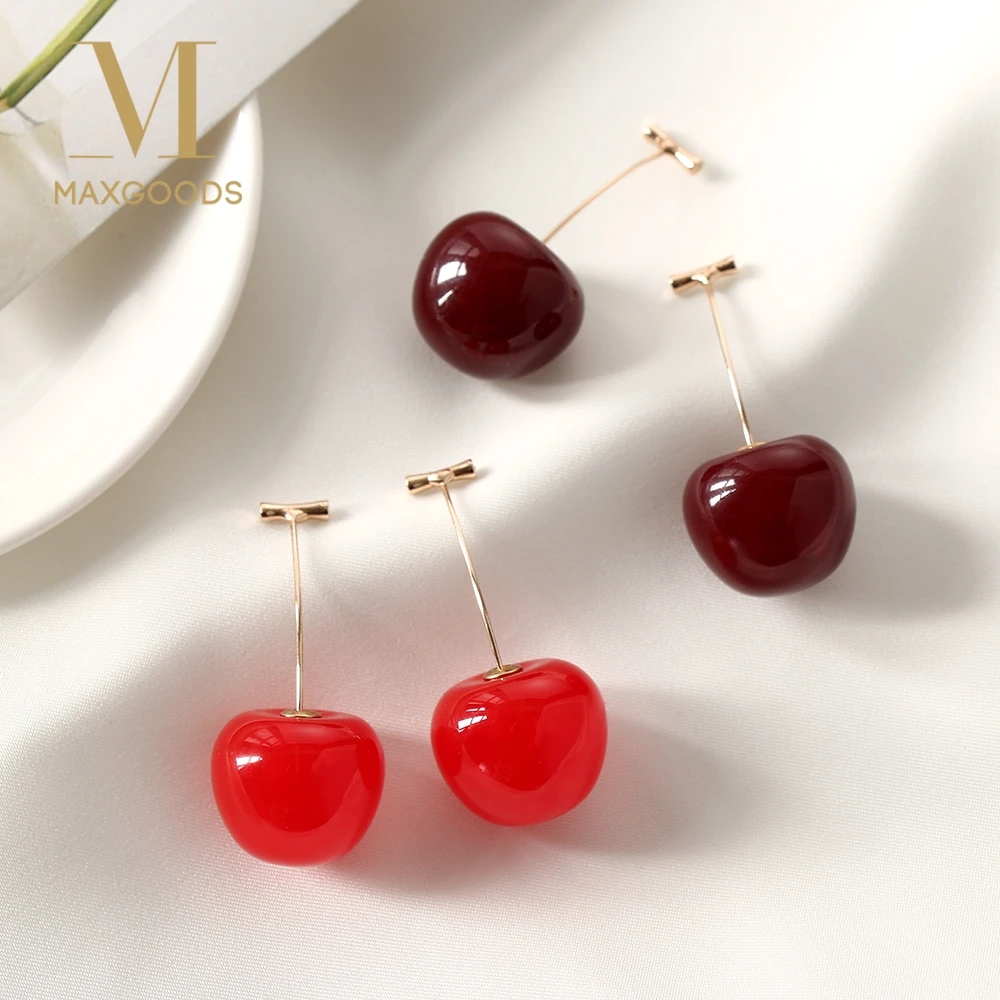 Fashion Red Cherry Fruit Earrings For Women Tassel Dangle Earrings Sweet Long Pendant Girl Gift Summer Korea Jewelry
Fashion Red Cherry Fruit Earrings For Women Tassel Dangle Earrings Sweet Long Pendant Girl Gift Summer Korea Jewelry