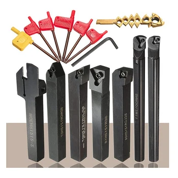 7pcs Multifunction Lathe Turning Tool Hight Quality Holder Solid Carbide Inserts Holder Boring Bar Lathe Cutter With Turning Rod
7pcs Multifunction Lathe Turning Tool Hight Quality Holder Solid Carbide Inserts Holder Boring Bar Lathe Cutter With Turning Rod