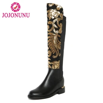 FITWEE Size 34-42 Women Boots Genuine Leather Print Zipper Round Toe Knee Women Boots Vintage Mature Shoes Women Footwear
FITWEE Size 34-42 Women Boots Genuine Leather Print Zipper Round Toe Knee Women Boots Vintage Mature Shoes Women Footwear