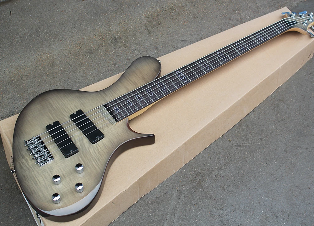 5 Strings Split Electric Bass Guitar with ASH Body,Flame Maple Veneer,24 Frets,Rosewood Fretboard,offering customized services
5 Strings Split Electric Bass Guitar with ASH Body,Flame Maple Veneer,24 Frets,Rosewood Fretboard,offering customized services