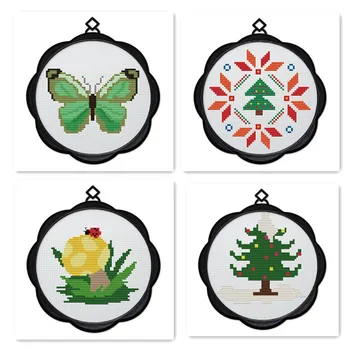 With Frame Manual Needlework Cross-stitch Kit Your Small Simple Beginner Butterfly Christmas Tree Manual Embroidery
With Frame Manual Needlework Cross-stitch Kit Your Small Simple Beginner Butterfly Christmas Tree Manual Embroidery