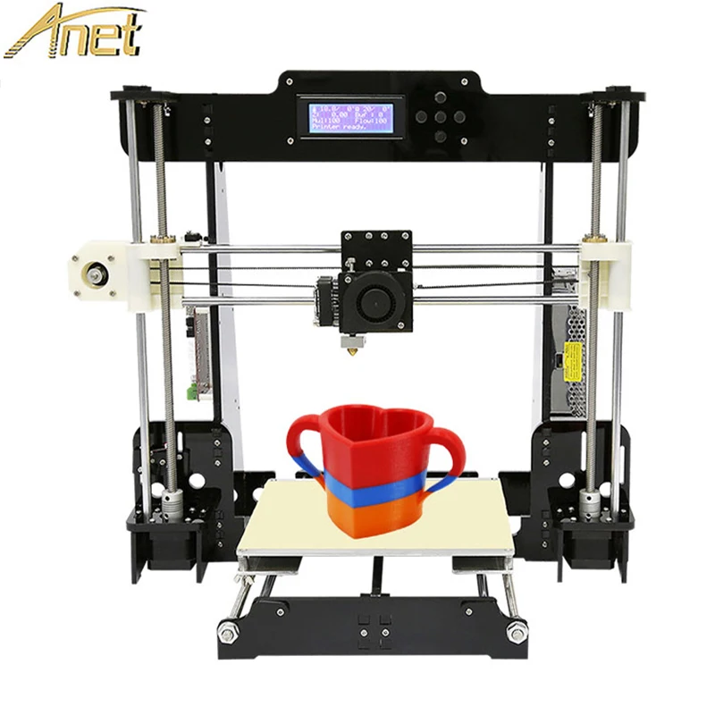 Anet A8 Auto level&Normal 3D Printer 0.4mm Nozzle i3 Aluminium Alloy Hotbed Printer DIY Kit PLA ABS Filament Printer 8G SD Card
Anet A8 Auto level&Normal 3D Printer 0.4mm Nozzle i3 Aluminium Alloy Hotbed Printer DIY Kit PLA ABS Filament Printer 8G SD Card
