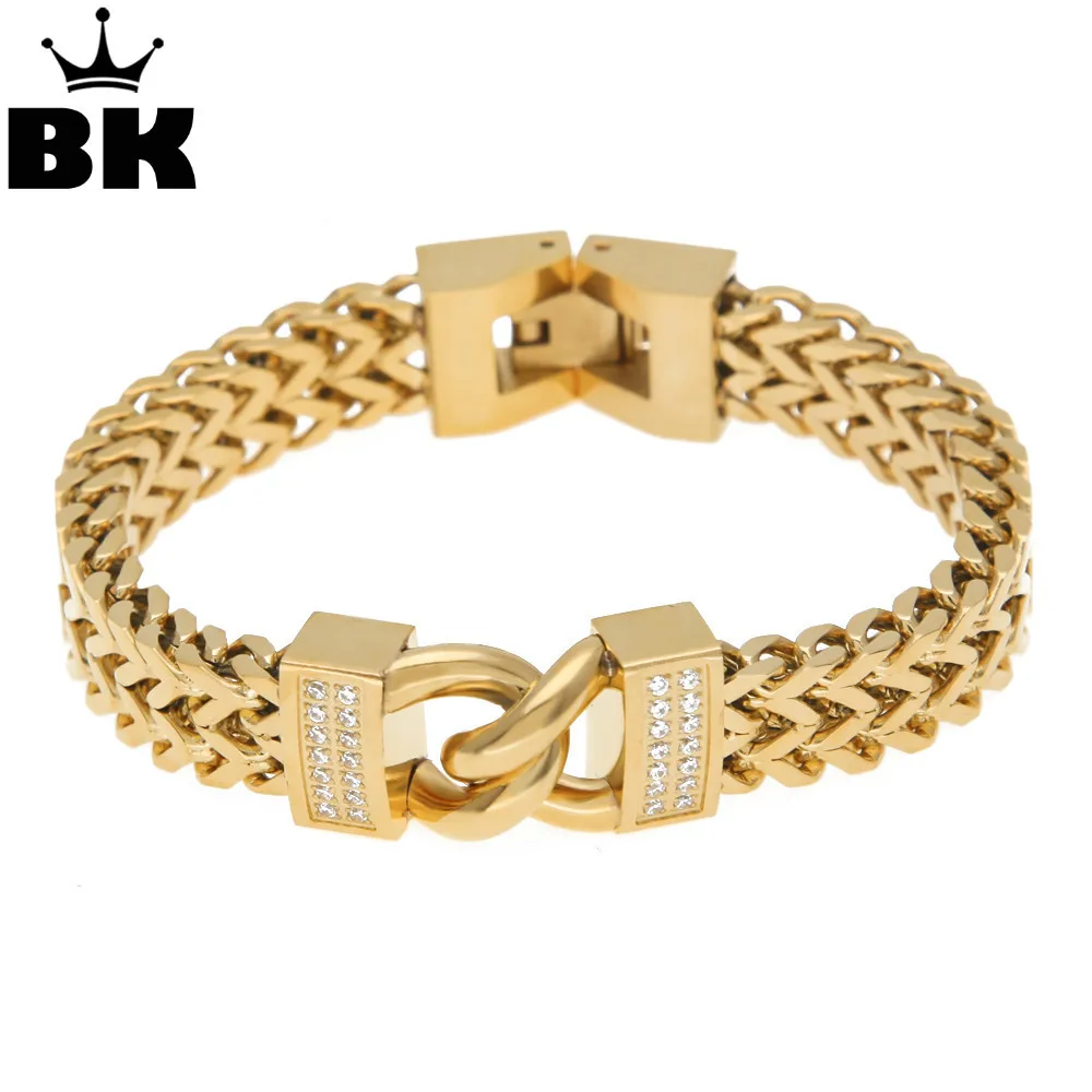 10mm Stainless Steel Franco Link Bracelet Bangles Micro Paved 2 Row Cubic Zircon Gold Silver Color Mens Jewelry With Box Clasp
10mm Stainless Steel Franco Link Bracelet Bangles Micro Paved 2 Row Cubic Zircon Gold Silver Color Mens Jewelry With Box Clasp
