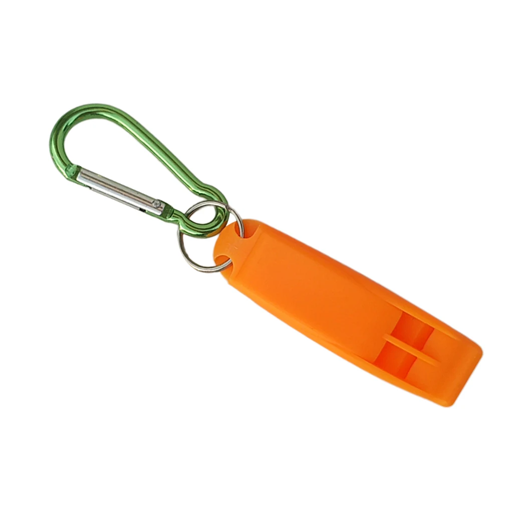 Highly Visible Scuba Diving Emergency Survival Safety Whistle with Snap Clip for Scuba Divers and Snorkelers Boating Camping