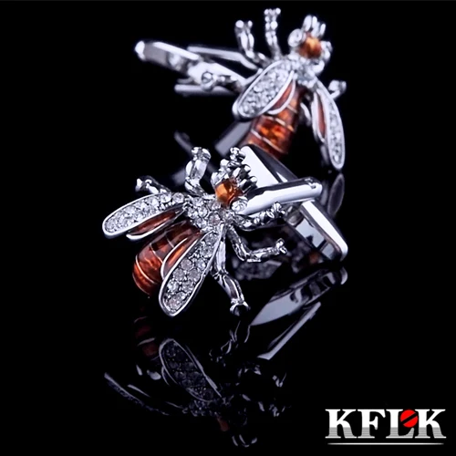 KFLK Luxury HOT shirt cufflinks for mens Brand cuff buttons Crystal cuff link High Quality Animal Bee abotoaduras Jewelry
KFLK Luxury HOT shirt cufflinks for mens Brand cuff buttons Crystal cuff link High Quality Animal Bee abotoaduras Jewelry