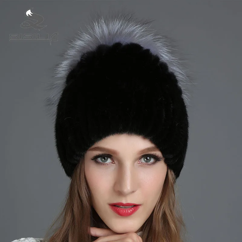 SISILIA 2017 Winter Women Fashion Fur Hats With Big Fox Fur Good Hats Winter Caps Warm Knitted Cotton Beanies Female Fur Caps
SISILIA 2017 Winter Women Fashion Fur Hats With Big Fox Fur Good Hats Winter Caps Warm Knitted Cotton Beanies Female Fur Caps