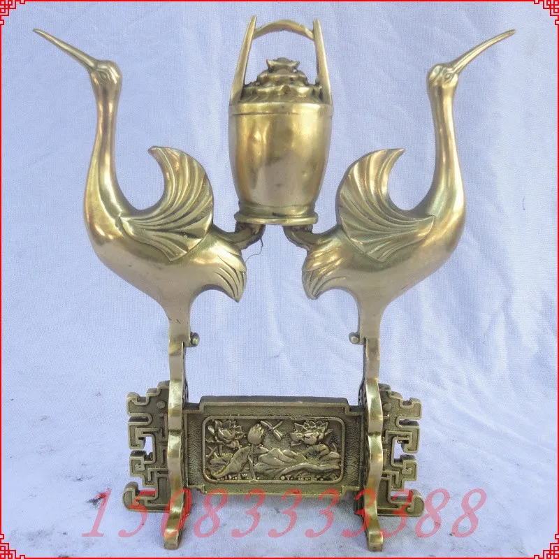 Bronze statue copper double crane screen decoration copper bucket gold lucky crafts home accessories Bronze
Bronze statue copper double crane screen decoration copper bucket gold lucky crafts home accessories Bronze