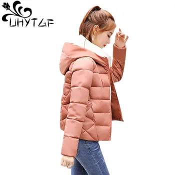 UHYTGF Women Winter Hooded Coat Puffer Parkas Female Black Jacket Slim Outwear Girls Coats Burgundy Korean Streetwear Clothes 99
UHYTGF Women Winter Hooded Coat Puffer Parkas Female Black Jacket Slim Outwear Girls Coats Burgundy Korean Streetwear Clothes 99