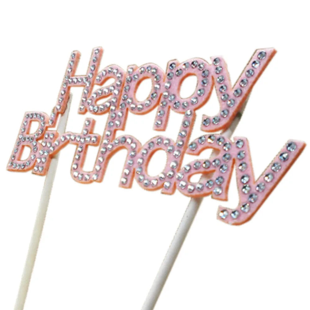 1 pcs Glitter Script Happy Birthday Cake Toppers Kids Birthday Party Favors Personalized Cake Decorations Pink Red Purple
1 pcs Glitter Script Happy Birthday Cake Toppers Kids Birthday Party Favors Personalized Cake Decorations Pink Red Purple