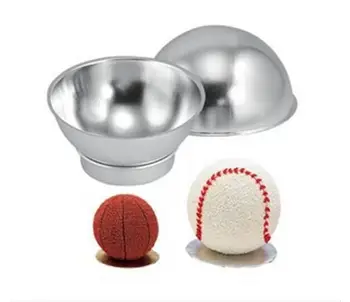 50Sets/lot Aluminum Alloy Cake Mold 2pc Half Ball+2 Stand Cake Pan Football Basketball Fondant Cake Baking Decortion Mould Set
50Sets/lot Aluminum Alloy Cake Mold 2pc Half Ball+2 Stand Cake Pan Football Basketball Fondant Cake Baking Decortion Mould Set