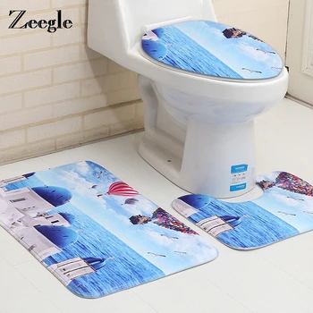 Zeegle Sea World Printed 3pcs Bath Mats Set Absorbent Toilet Rugs Lid Cover Bathroom Carpets Anti-slip Floor Carpets Shower Mats
Zeegle Sea World Printed 3pcs Bath Mats Set Absorbent Toilet Rugs Lid Cover Bathroom Carpets Anti-slip Floor Carpets Shower Mats