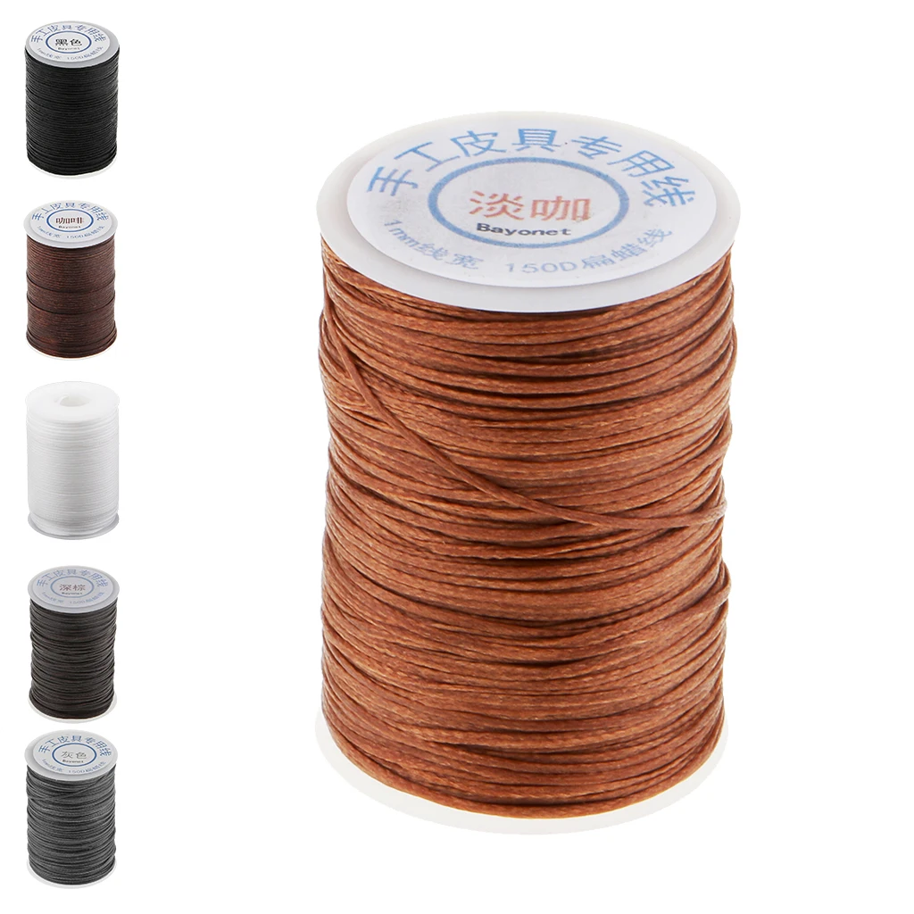 1 Roll 60m Length Polyester Strong Sewing Waxed Thread Leather Line Hand DIY Craft Accessories 1mm Diameter for Clothing Dress
1 Roll 60m Length Polyester Strong Sewing Waxed Thread Leather Line Hand DIY Craft Accessories 1mm Diameter for Clothing Dress