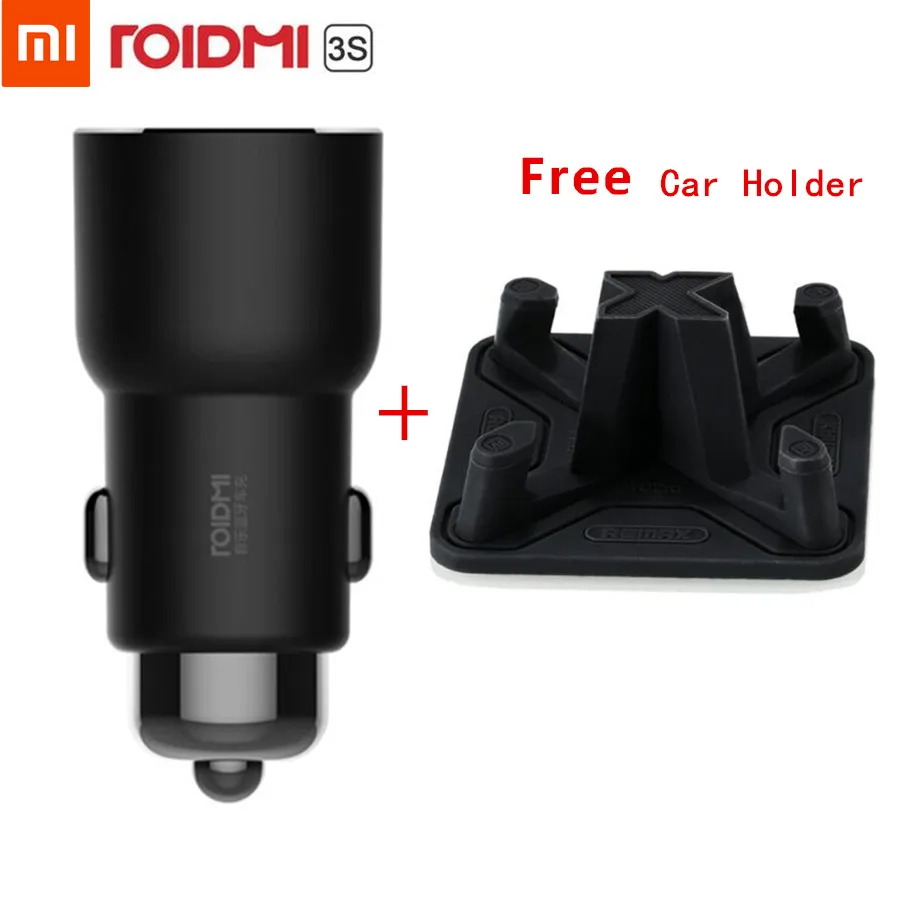 Original Xiaomi ROIDMI 3S Bluetooth 5V 3.4A Car Charger Music Player FM Smart APP for iOS/Android + Car holder for Smartphone
Original Xiaomi ROIDMI 3S Bluetooth 5V 3.4A Car Charger Music Player FM Smart APP for iOS/Android + Car holder for Smartphone