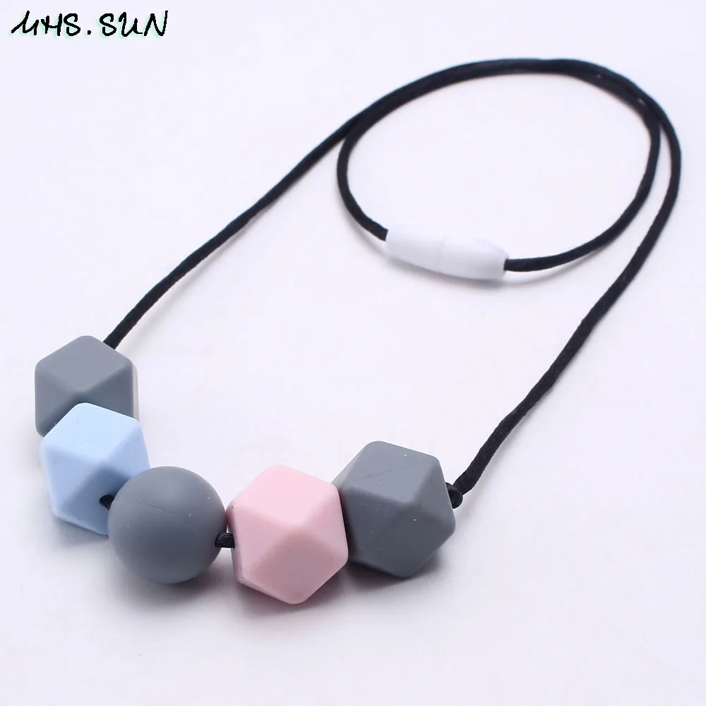 MHS.SUN 1PC Silicone Teething Necklace With Chew Beads For Baby Teethers BPA Free Mommy Nursing Necklace Infant Toy
MHS.SUN 1PC Silicone Teething Necklace With Chew Beads For Baby Teethers BPA Free Mommy Nursing Necklace Infant Toy