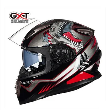 2019 New GXT Full Face Motorcycle Helmet Double lens Motorbike helmets of ABS with PC Lens Visor 8 kinds of colors Size M L XL
2019 New GXT Full Face Motorcycle Helmet Double lens Motorbike helmets of ABS with PC Lens Visor 8 kinds of colors Size M L XL