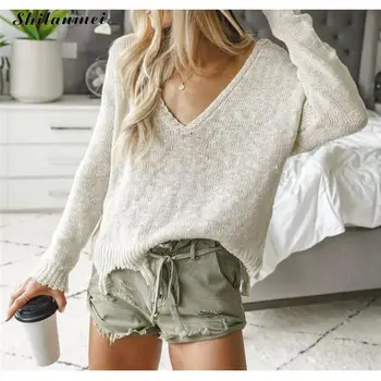 New Spring Autumn Knitted Sweaters And Pullovers 2019 Fashion Long Sleeve Hollow Out Women Sweater Causal Solid Knit Sweater Top
New Spring Autumn Knitted Sweaters And Pullovers 2019 Fashion Long Sleeve Hollow Out Women Sweater Causal Solid Knit Sweater Top