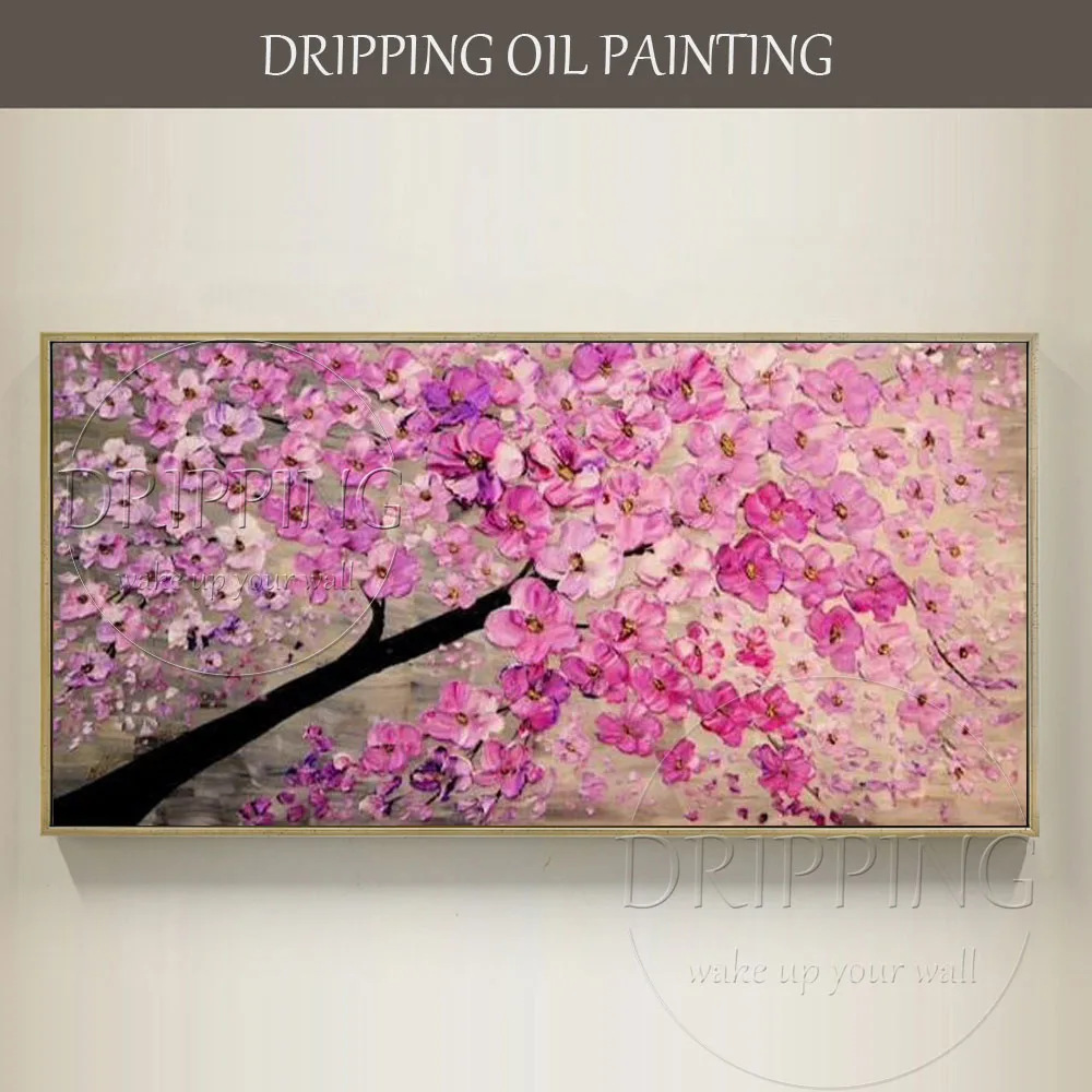 Lovely Design Hand-painted Beautiful Pink Colors 3D Flower Oil Painting on Canvas Hand-painted Pink Sakura Flower Oil Painting
Lovely Design Hand-painted Beautiful Pink Colors 3D Flower Oil Painting on Canvas Hand-painted Pink Sakura Flower Oil Painting