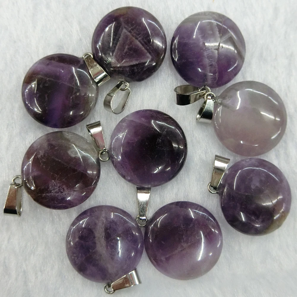 24pcs 20mm Round Flat Beads Natural Amethysts Stone Treat Charms Hexagonal Healing Reiki Point Pendants for Jewelry Making Free
24pcs 20mm Round Flat Beads Natural Amethysts Stone Treat Charms Hexagonal Healing Reiki Point Pendants for Jewelry Making Free