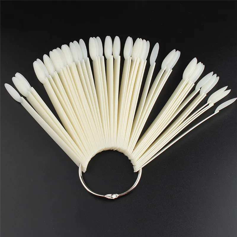 50Pcs False Nail Tips Color Card Practice Display Tools Transparent White Buckle Ring Manicure Nail Art Tool
50Pcs False Nail Tips Color Card Practice Display Tools Transparent White Buckle Ring Manicure Nail Art Tool