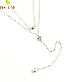 Flyleaf Double Layer Cubic Zirconia Necklaces & Pendants Real 925 Sterling Silver Necklace For Women Fashion Chain Fine Jewelry
Flyleaf Double Layer Cubic Zirconia Necklaces & Pendants Real 925 Sterling Silver Necklace For Women Fashion Chain Fine Jewelry