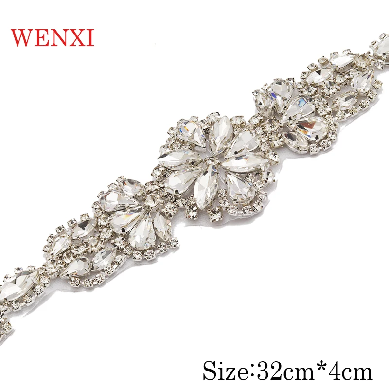 WENXI 10pcs Wholesale Bride Gown Rhinestones Applique Accessory For Wedding Dress Belt Clear Rose Gold Crystal WX837B
WENXI 10pcs Wholesale Bride Gown Rhinestones Applique Accessory For Wedding Dress Belt Clear Rose Gold Crystal WX837B