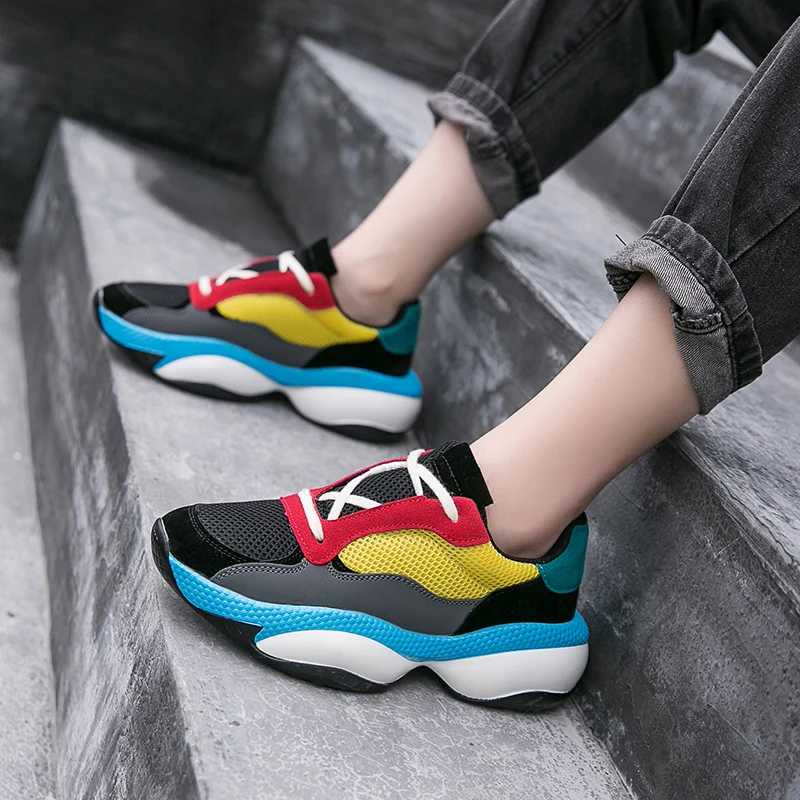 Chunky Sneakers Women Platform Summer Vulcanize Female Lace Basket Femme Dad Breathable Mesh Sneakers for Women Fashion Sneakers
Chunky Sneakers Women Platform Summer Vulcanize Female Lace Basket Femme Dad Breathable Mesh Sneakers for Women Fashion Sneakers