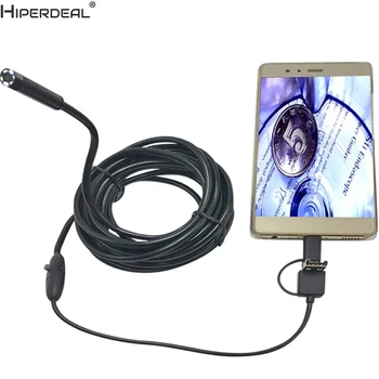 HIPERDEAL Endoscope For Android Mini Camera 3 In 1 Android USB Tpye-c Endoscope 8 MM Camera 6 LED HD IP67 Waterproof 10M
HIPERDEAL Endoscope For Android Mini Camera 3 In 1 Android USB Tpye-c Endoscope 8 MM Camera 6 LED HD IP67 Waterproof 10M