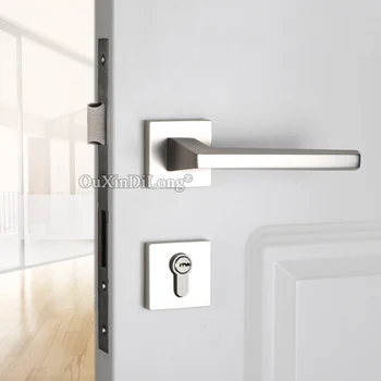 High Quality European Mortise Door Lock Set Copper Interior Door Lever Lock for Living Room Bedroom Bathroom With Key/No Key
High Quality European Mortise Door Lock Set Copper Interior Door Lever Lock for Living Room Bedroom Bathroom With Key/No Key