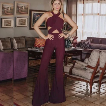 2019 New Arrival Wine Red Sleevelss Hollow Out Celebrity Fashion Bandage Jumpsuit Sexy Women Solid Elegant Clubwear Wholesale
2019 New Arrival Wine Red Sleevelss Hollow Out Celebrity Fashion Bandage Jumpsuit Sexy Women Solid Elegant Clubwear Wholesale
