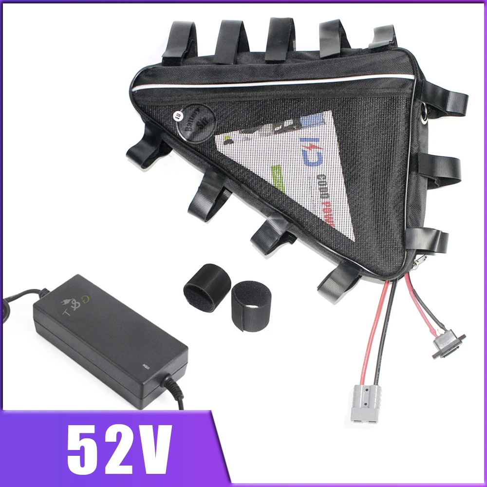 52V 20Ah 30Ah Ebike Triangle Battery with Super Capacity Long Range Work for 500W 750W 1000W 2000W Motor
52V 20Ah 30Ah Ebike Triangle Battery with Super Capacity Long Range Work for 500W 750W 1000W 2000W Motor