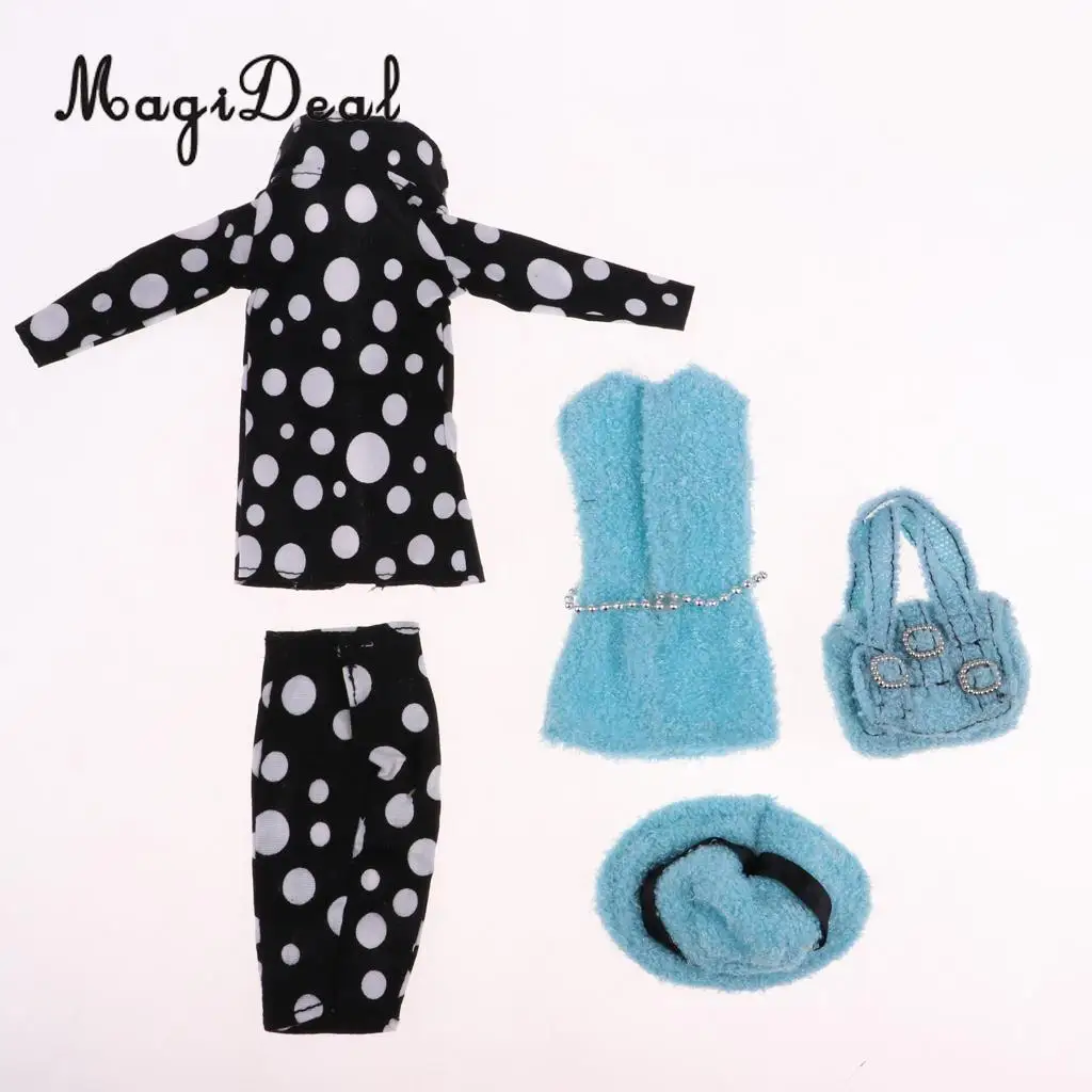 Fashion Girl Doll Princess Clothes Set Outfit for 30cm Doll Dress Up Accessories